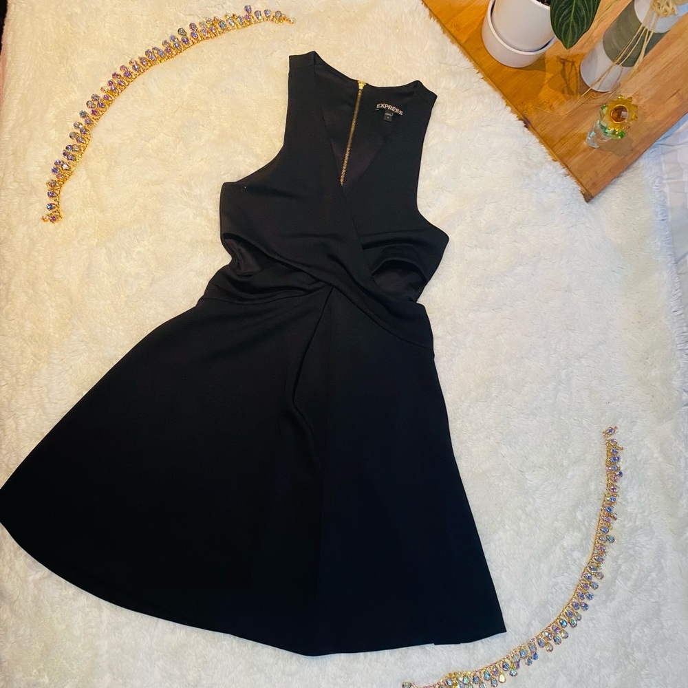 Black cutout dress from Express